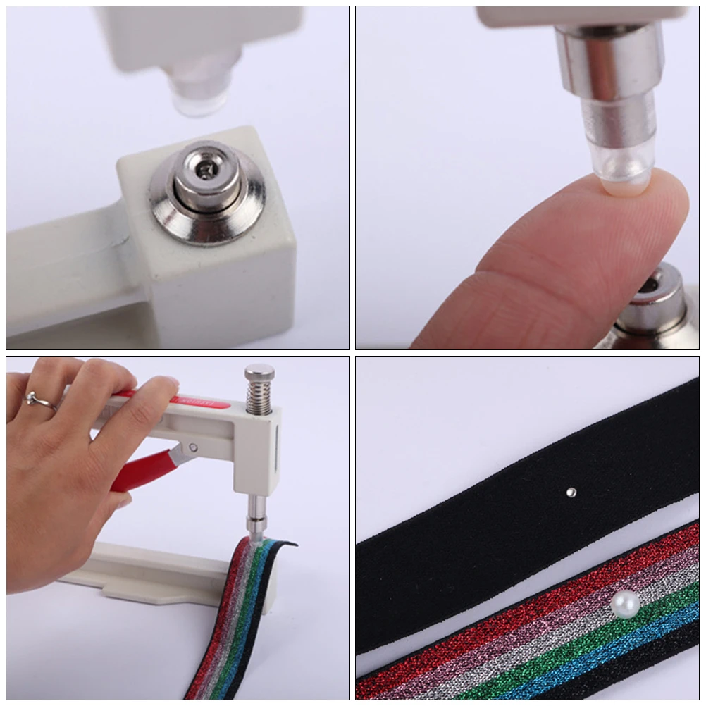 

Automatic Beading Machine Alloy Kit H Press Pearls Setting Rhinestones Fixing Hats Scarf Socks Cloth Non Porous Pearls DIY