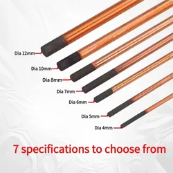 Carbon arc gouging carbon rod graphite rod Electrode DC gouging pliers special sheet metal repair copper-plated graphite