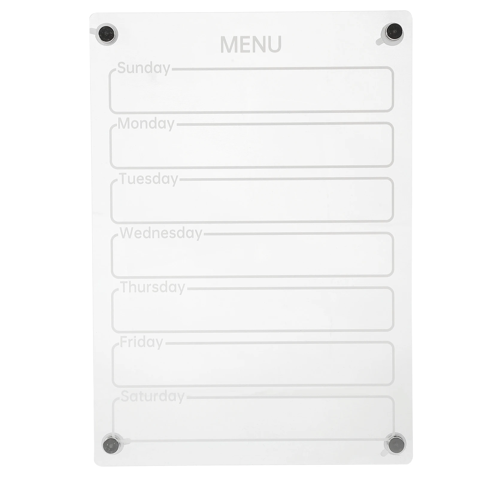 

Magnetic Memo Erasable Acrylic Planner To Do List Message Board Fridge Dry Write Small Schedule Notice Whiteboard Display