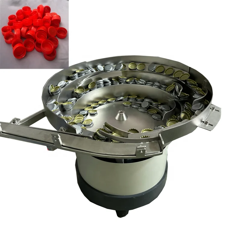 Automation Machine Assemble Beer Bottle Lid Vibration Bowl Feeder 304 Stainless Steel Vibratory Bowl Feeder