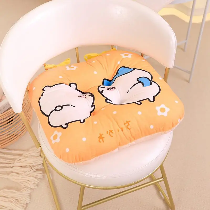 Chiikawa Cartoon Cute Self-deprecating Bear Chiikawa Plush Cushion Student Office Fart Cushion Thickened Sedentary Chair Cushion