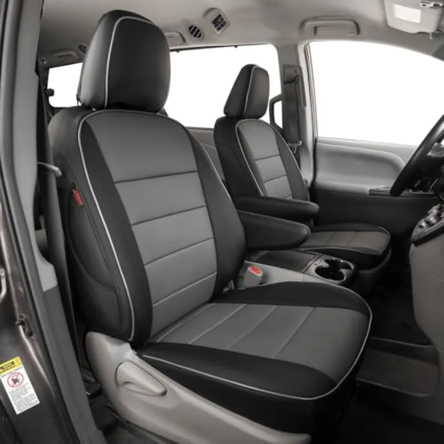 

Чехлы для сидений Sienna для Toyota Sienna 2011-2020 LEXLE SE XLE Premium, 2-й ряд, 4/2/4 раздельных сиденья, 8 мест, водонепроницаемые, полный комплект