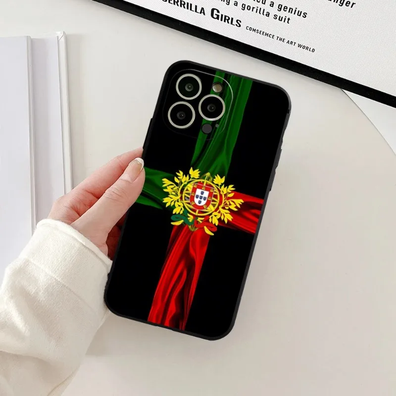 Portugal National Flag Phone Case For Iphone 12ProMax 15 11 13 14 Pro Xs Max Mini Xr X 7 8 6 6s Plus Fundas Cover