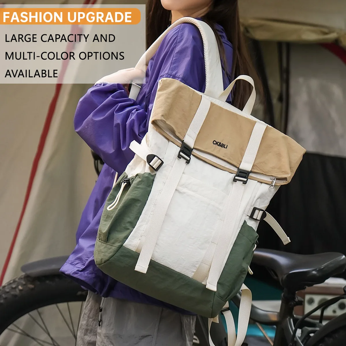 

Origami Backpack for Women, Large Capacity Travel Lightweight Backpack, 14inch Computer Bag, 15.6inch School Bag for Male Students