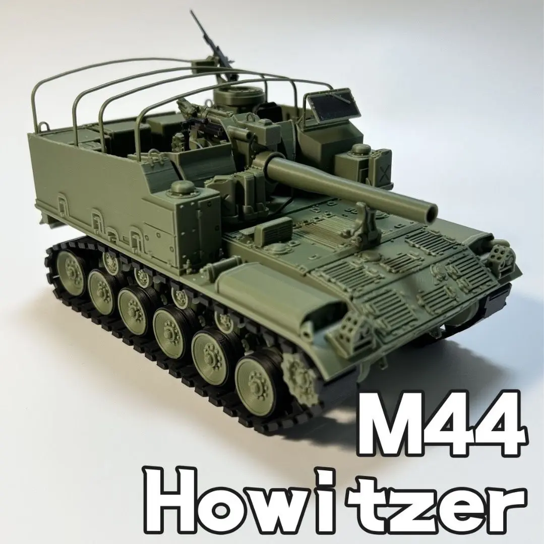 M44 Self-Propelled Howitzer 3D Printed Kit, 1/35 Scale, Full Interior, Opening Rear Hatch, Movable Barrel, Wheels