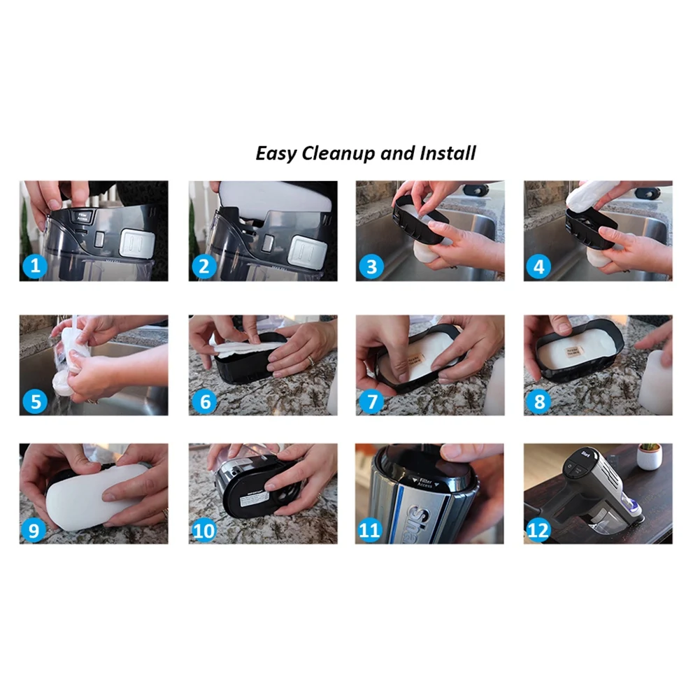 Peças de filtro substituição para tubarão, vértice com fio, Ultraleve DuoClean PowerFins, aspirador de pó, HZ2002, HZ2000, 4pcs