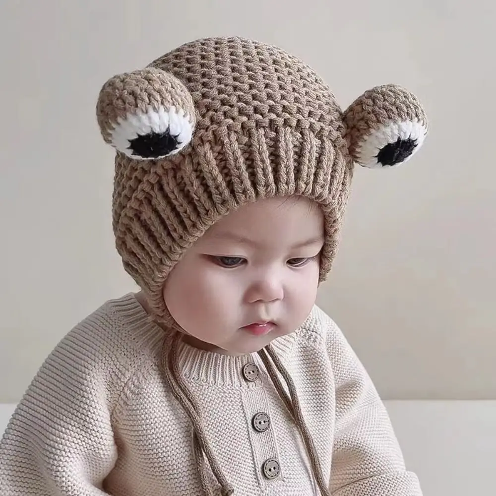 Knitted Hat Warm Knitted Beanies Cute Soft Winter Autumn Hats Thickened Skullies Cap Baby Children Beanie Caps Newborn Toddler