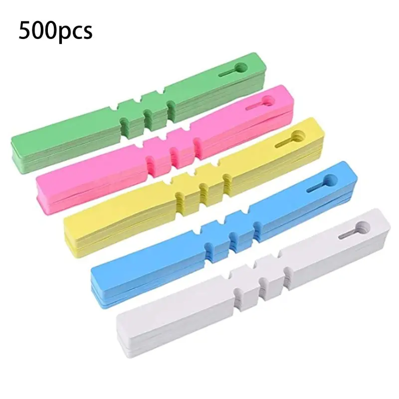 

500PCS Pvc Waterproof Ring For Flower Plant Labels, Seedlings, Orchids, Garden Floral Markers, Plastic Signboards