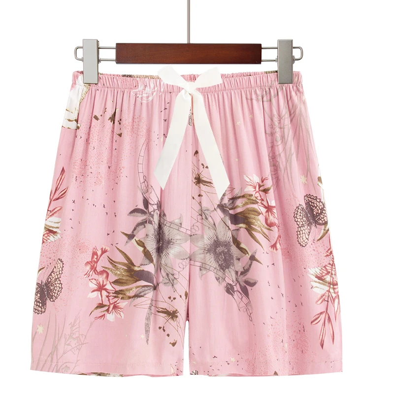 Plus Size S-3XL Fashionable Printed Women's Pajama Shorts with Comfortable Viscose Fabric for Night Wears  Pj Pants