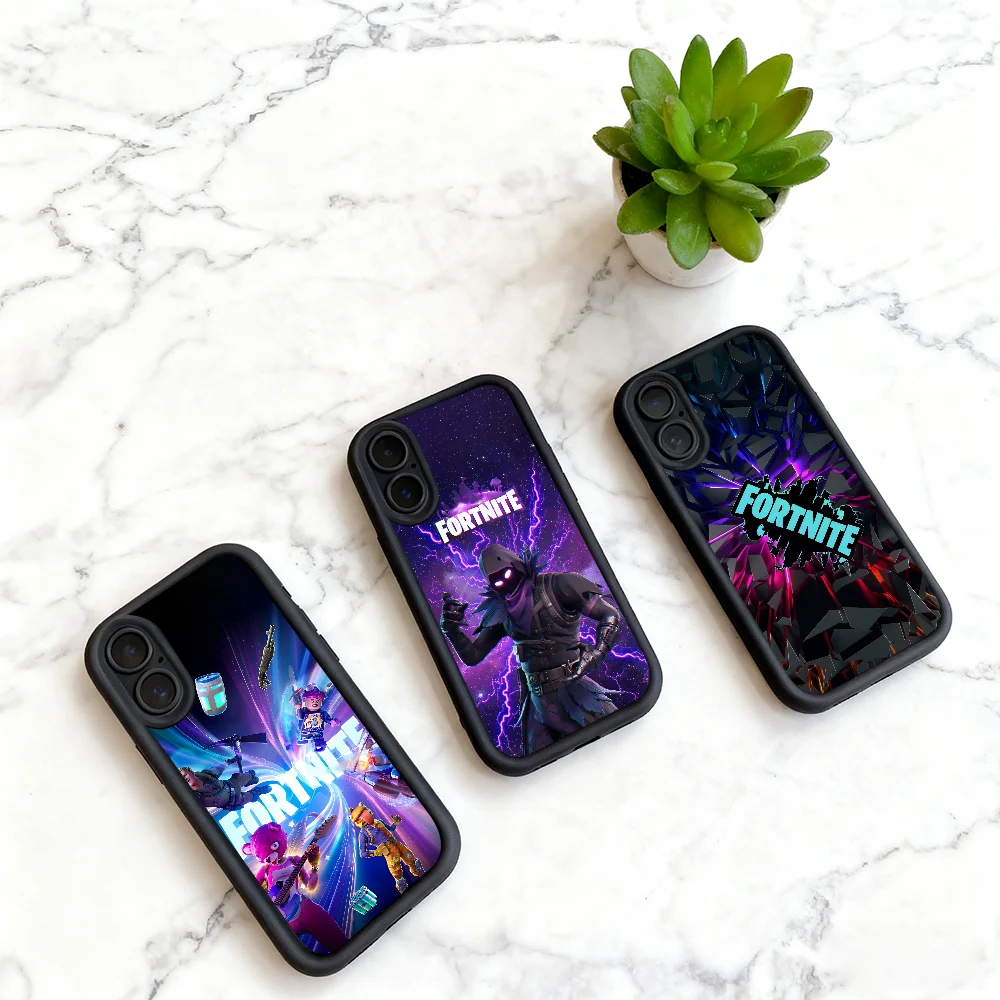 Game F-Fortnite Survival phone case For Samsung Galaxy S25 S24 S23 S22 A54  A16 Ultra Plus Fe Lens Protective Black Soft Shell - AliExpress 202192403
