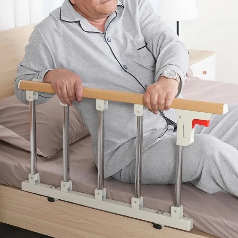 ‌Bedside Safety Rail for Elderly-Anti-Fall Assist Handle with Single-Side Guardrail Non-Slip Bed Guardrail for Seniors &Patients