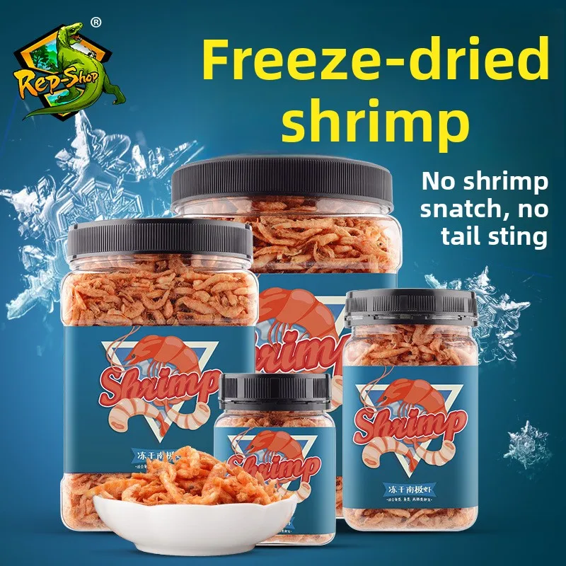 Rep-Shop Freeze-Dried Antarctic Krill | Natural Color & Calcium Booster for Turtles | For Sliders, Box Turtles & Tortoises