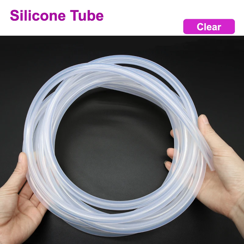 

1M~10M Clear Food Grade Silicone Rubber Hose ID 0.5~20mm OD 1~28mm Transparent Plastic Tube Aquarium Air Water Hose For Garden