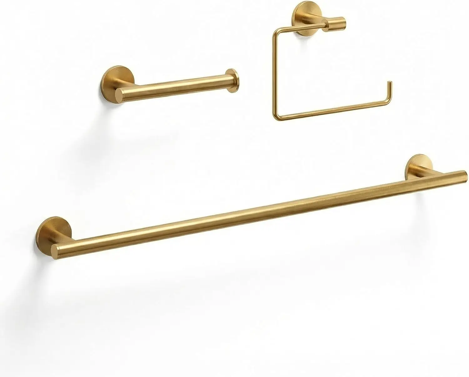 3Pieces Bathroom Hardware Set, 24 inch Towel Bar, Hand Towel Holder, Toilet Paper Holder Wall Mounted,  Customized