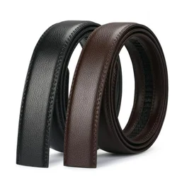 3.5cm Men's Automatic Buckle Belt Business Casual Men's Leather Belt High Quality Suit Pants Belt No Buckle