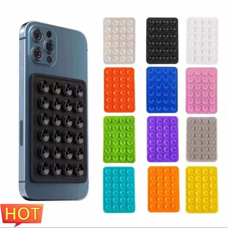 

Silicone Suction Pad For Mobile Phone Fixture Suction Cup 24 Square Backed Adhesive Silicone Rubber Sucker Pad For Fixed