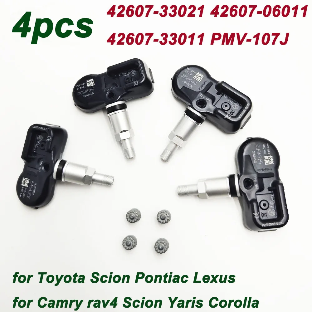 

4 шт. для 2009 2010 2011 2012 2013 TOYOTA COROLLA 315 МГц датчик давления в шинах TPMS LEXUS 42607-33021 42607-33011 42607-06011
