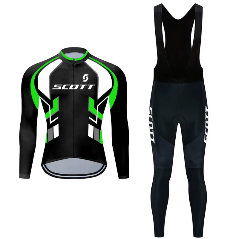 عبر الحدود الحصري الخريف الشتاء سكوت الدراجات جيرسي طويلة الأكمام مريلة مجموعة دراجة هوائية جبلية الطريق الدراجة الأمازون الأكثر مبيعا #6