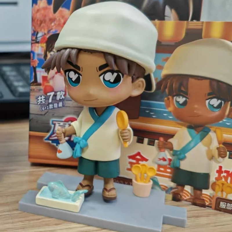 Подлинная глухая коробка детектива Конан, серия для летних садовых вечеринок, загадочная коробка Конан Эдогава Траурран Джимми Кудо, фигурка, модель, подарки