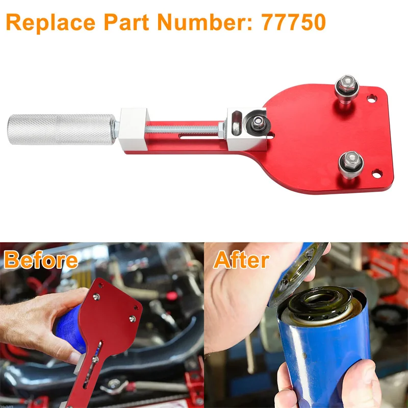 Oil Filter Cutter 77750 Aluminum Alloy Universal Cutting Tool Replace Inspection Tool Red Automotive Tools Auto Parts