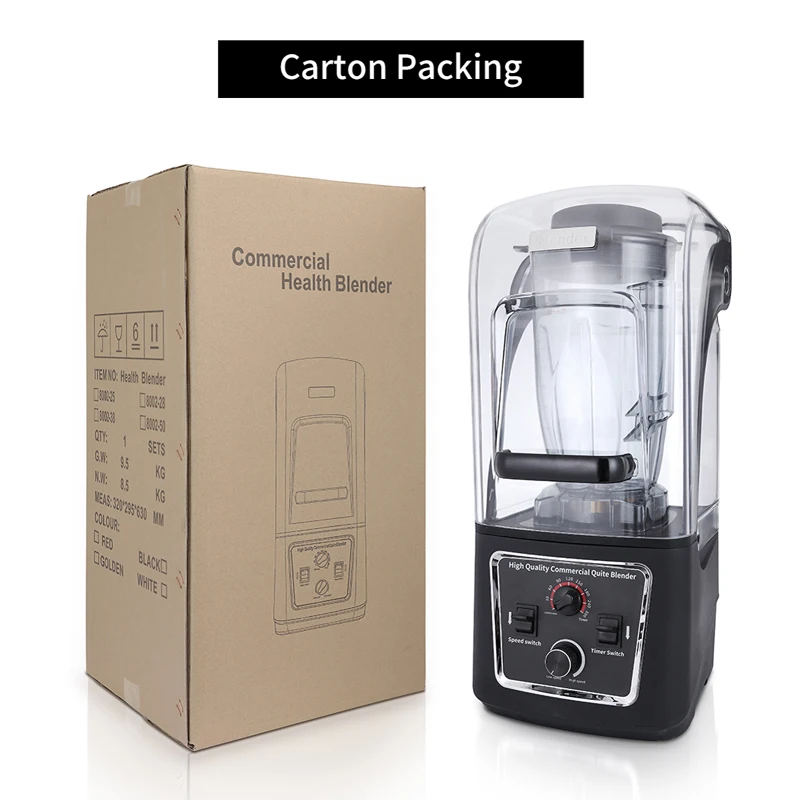 خلاط كبير 4 لتر 2000 وات، آلة خلاط عصائر تجارية شديدة التحمل للمطعم #5