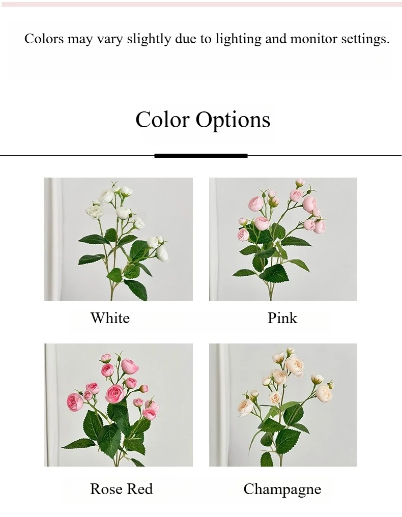 18 Inch 12 Head Artificial Camellia Bud Bouquet Faux Silk Flowers For Home Living Room Decoration Wedding Hotel Display Props