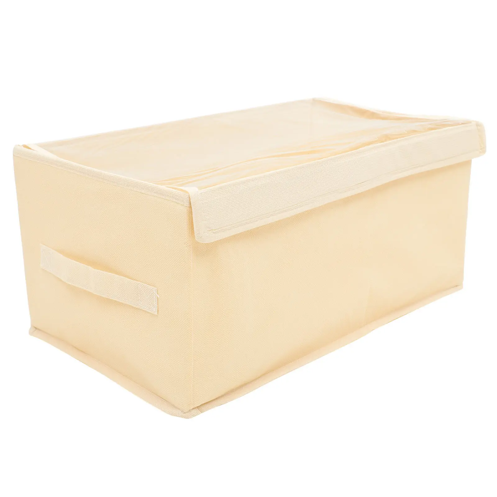 Home storage bin for families with kids to organize clothes storage Beige 44x25x20cm non-woven fabric PVC