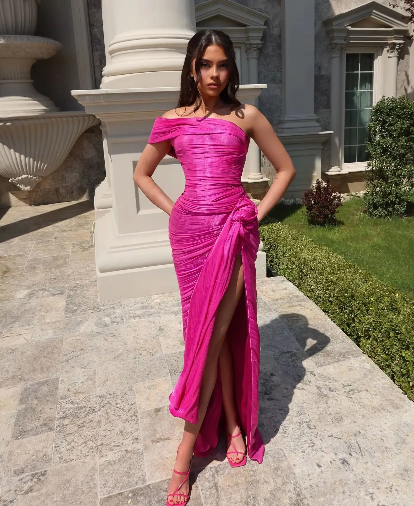 aliexpress pink dress Pink Backless Bow Halter Mini Dress Women Sexy Sleeveless Lace-up Puffy Short Dresses Summer Elegant Club Birthday Party Vestido