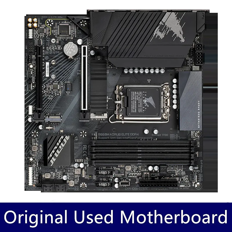 GIGABYTE B660M AORUS ELITE DDR4 LGA 1700 128GB PCI-E 4.0 1×HDMI 1×DisplayPort Motherboard