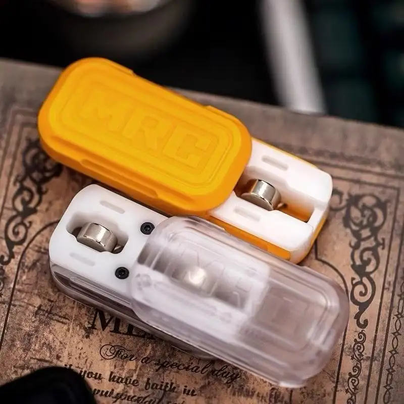 EDC  Resonance Chamber Magnetic Push Slider Vibrating Texture Compound Decompression Toy Stress Relief Fidget  Fidget Toy