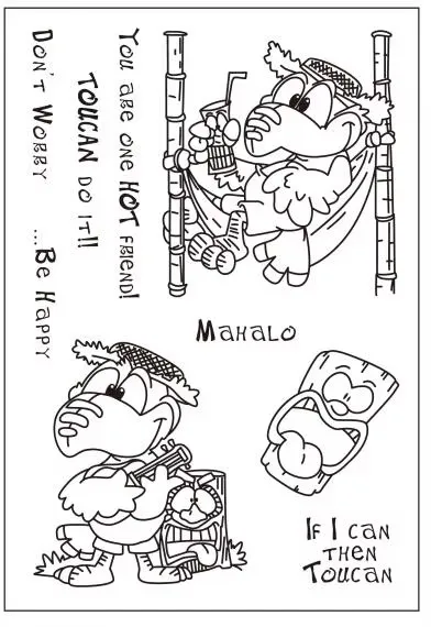 Cartoon dragon dwarf przezroczysty pieczęć silikonowa/pieczęć do DIY scrapbooking/ozdobny album na zdjęcia wyczyść pieczęć A0467