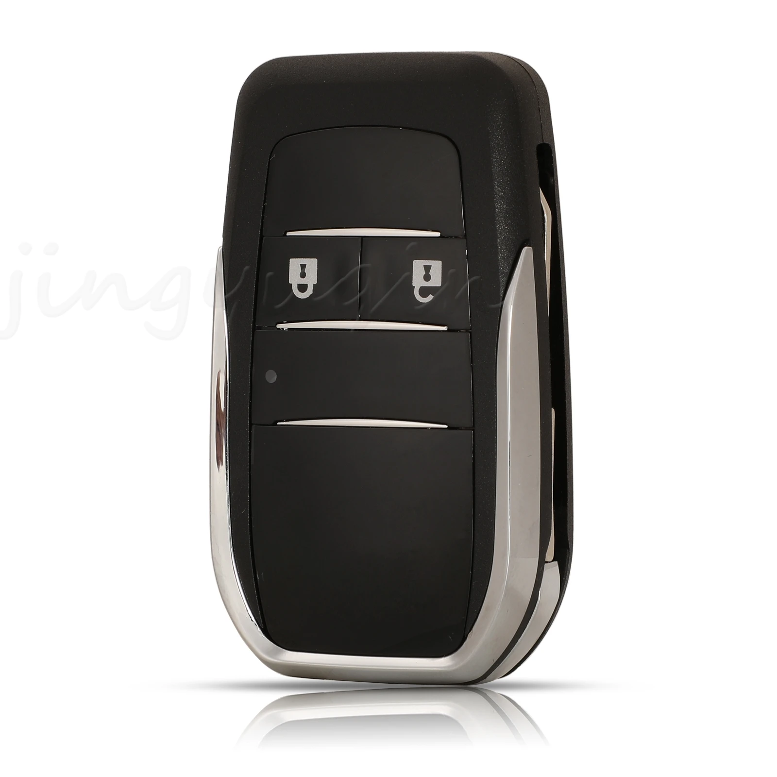 Jingyuqin 2 Buttons Modified Car Key Shell Case For Toyota Camry Corolla Avlon Rav4 Reiz Yaris 4runner Fit Daihatsu