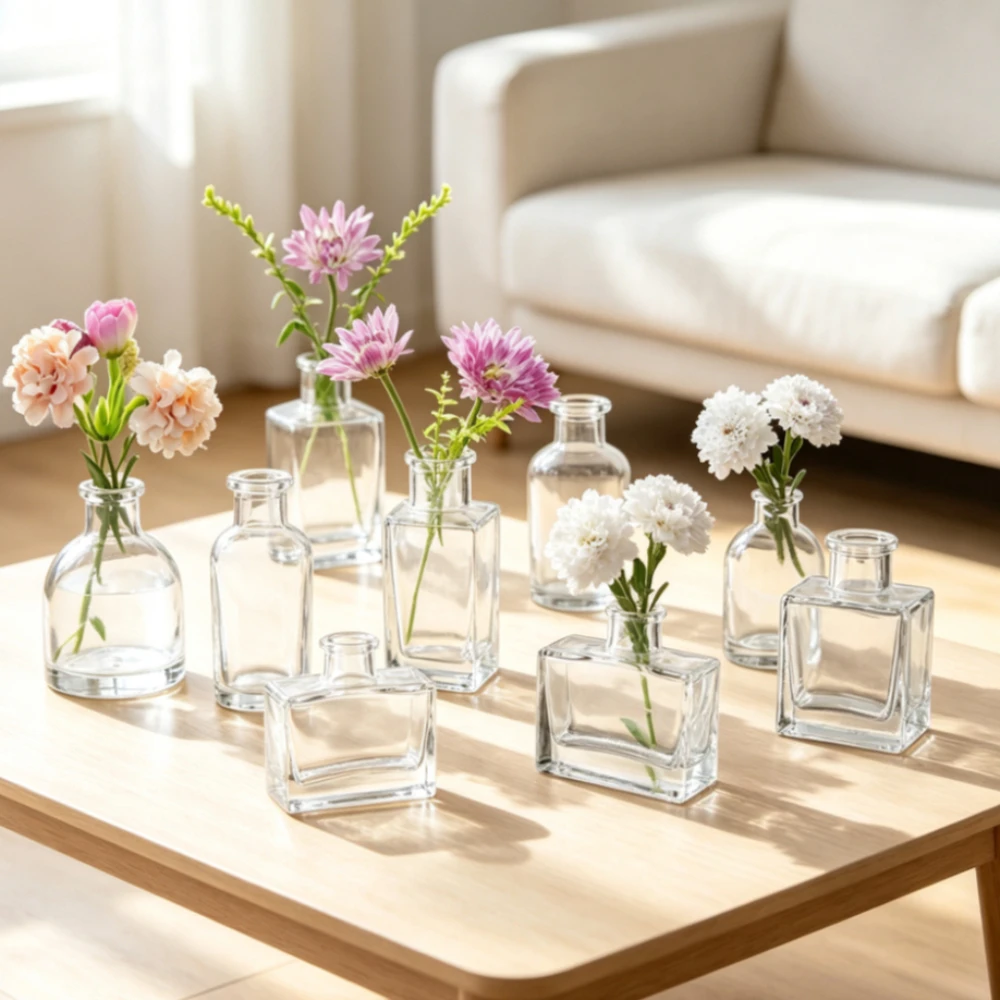 Home Fragrance Bottle - Kreatywne Mini Szklane Wazony Pojemniki do