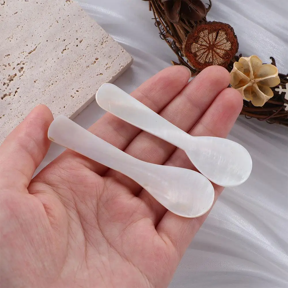 

Kitchen Shell Natural Stirring Tool Caviar Spoons Teaspoon Coffee Scoop