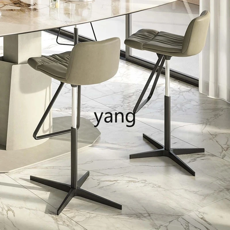 LTT Lifting Bar Chair Home Modern Simple Light Luxury Leather Bar Chair High Stool