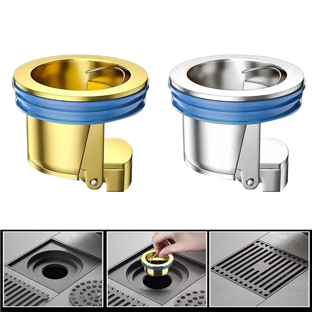 Floor Drain Insert 4.2*3cm Sewer Core Drain Valve Anti-smell Design Avoid Backflow Avoid Clogs Control Water Flow