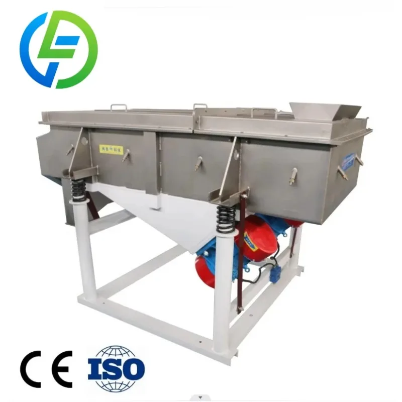 Customize Industrial Ceramic Glass Material Screening Separator Sifter Multi-Deck Linear Vibrating Screen
