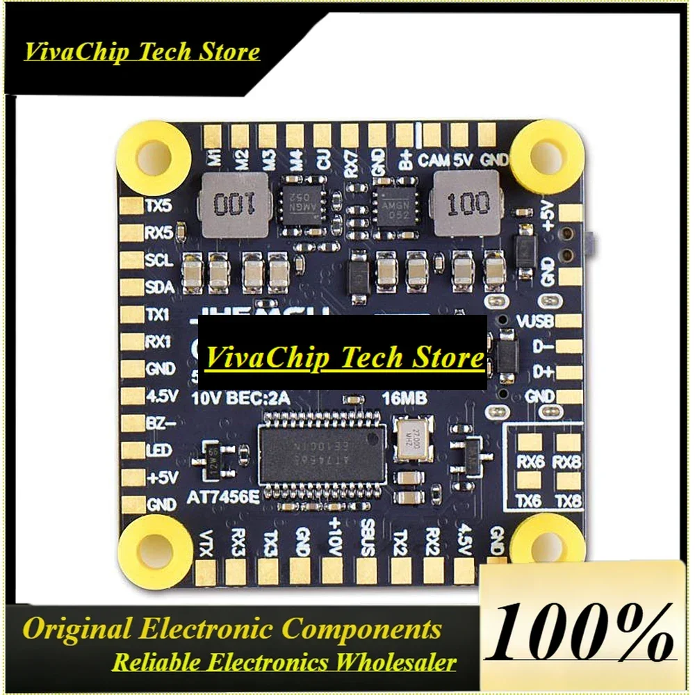 VivaJHEMCU GF30F435 Flight Controller ICM42688P Support OSD GPS W/ Black Box 16MB Barometer SPL06 3-6S 30.5MMx4MM For RC FPV Par