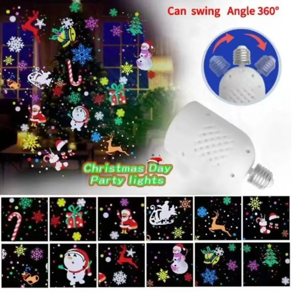 

E27 Base LED Lamp Spotlight Bulb Warm White Seven-Color Changing Warm White Light LED Bulb Stage Effect Rotating Colors