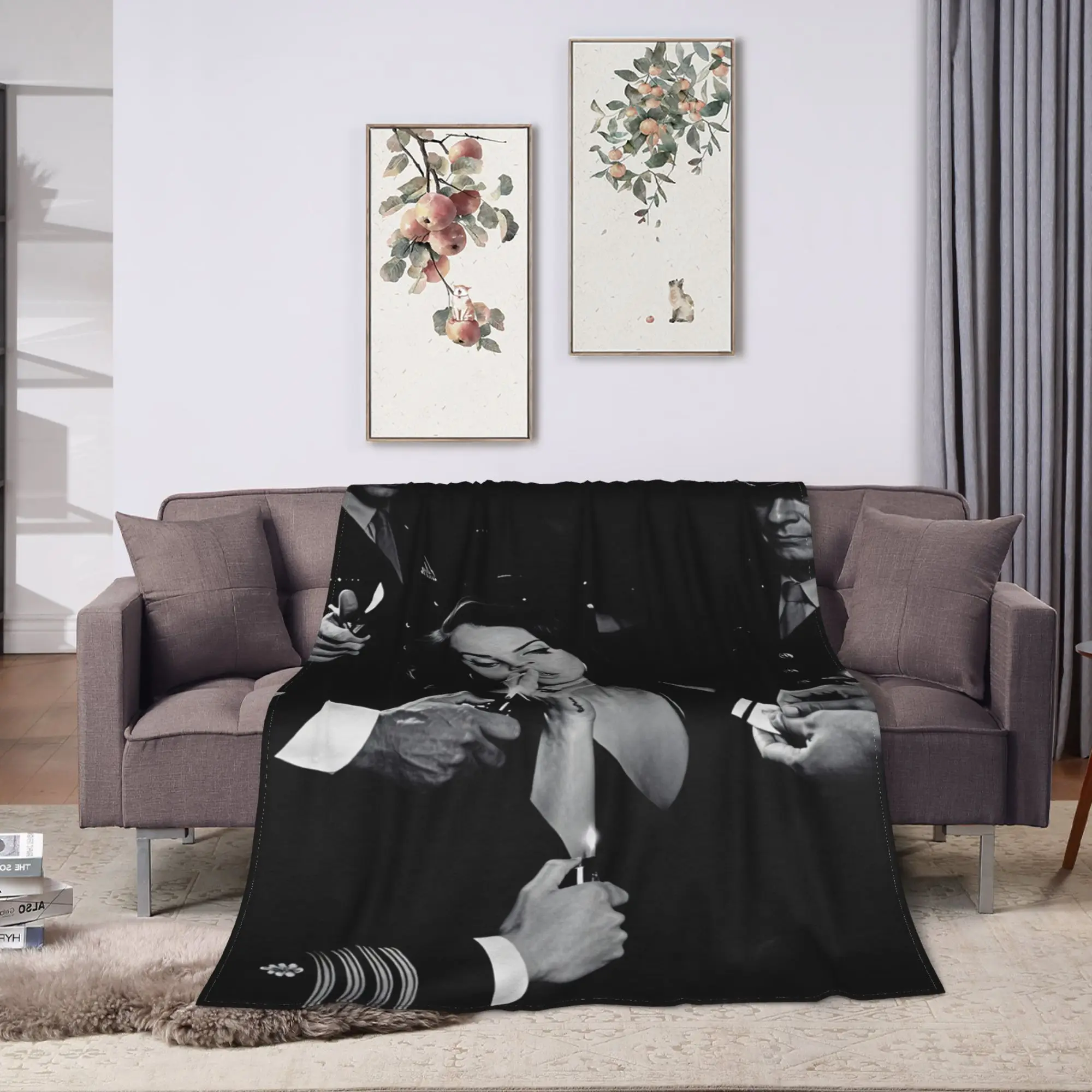 Hot Singer Lana Del Rey Blanket Quality Soft Warm  Throw Blanket Winter Child Bedroom Print Bedspread