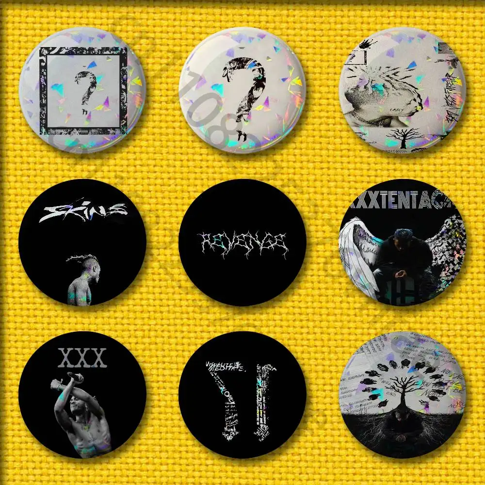

X-XXXTENTACIONS 17 Revenge Skins Badges 75mm 25mm 44mm 32mm 58mm Round Pin Brooch Souvenir Clothes Cosplay Gift Accessories