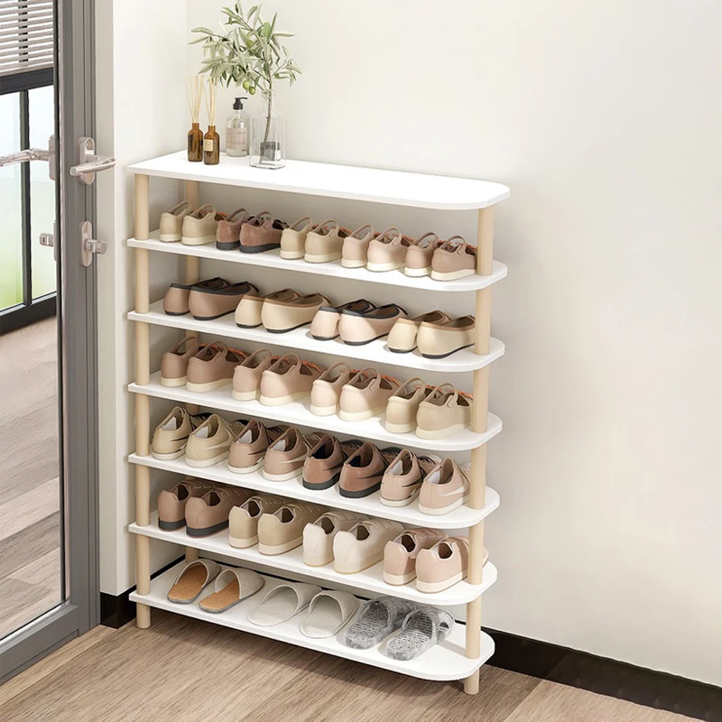 

Simple shoe rack at the door of the home multi-layer slippers Shoe cabinets small narrow white etagere chaussure room furniture