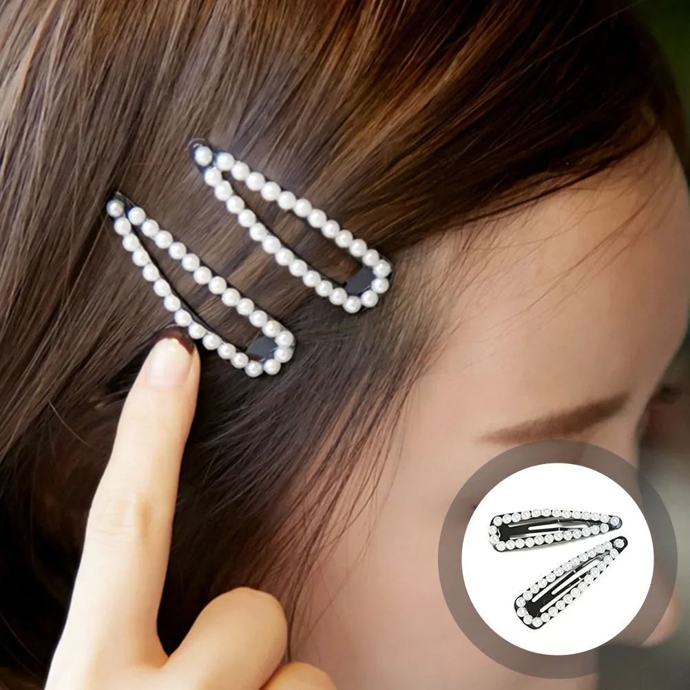 

4Pcs High- Hair Clips Secure Grip Metal Snap Barrettes for Women Girls Toddlers Formal Casual Hair Styling Decorative