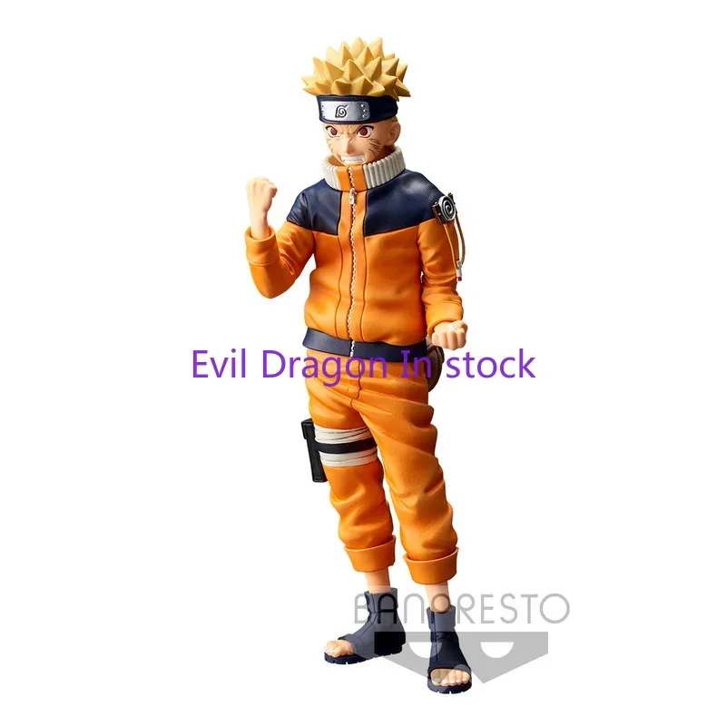 Bandai Genuine NARUTO Anime GrandistaNero Uzumaki Naruto Action Figures Collectible Model Nine-tailed Toys Gifts for Kids