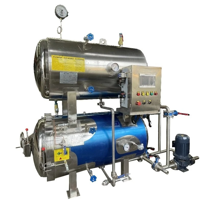 High Temp High Pressure Retort Sterilizer Canned Food Glass Tin Can Processing Machine Commercial Sale Support Custom