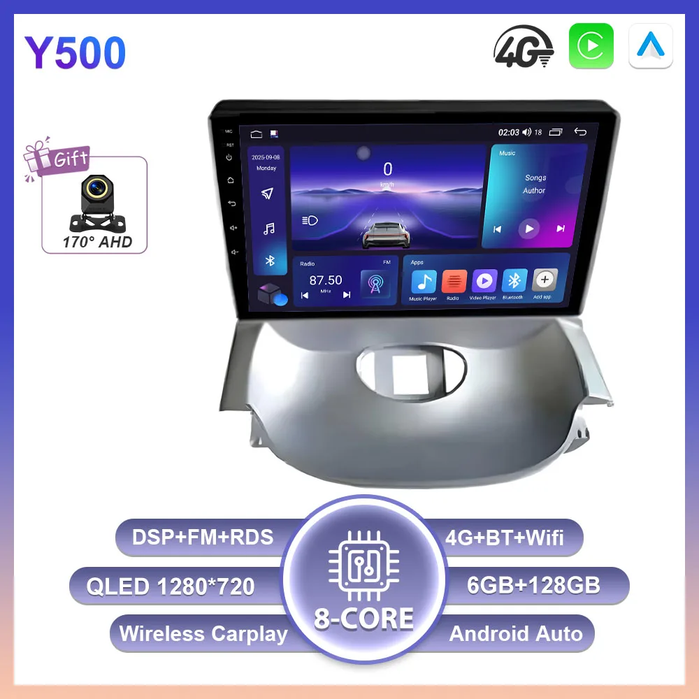 Android 16 Carplay Auto voor Peugeot 206 2004 - 2008 voor Citroen C2 2006 - 2013 Multimedia autoradio speler GEEN 2Din WIFI Stereo