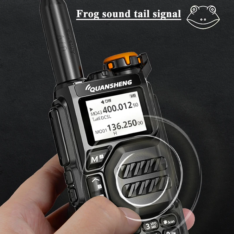 Quansheng UVK5 Walkie Talkie 50-600 MHz Full Band Type C Charger AM DTMF Scrambler NOAA UVK6 K58 UV-5R Plus FM Ham Two Way Radio