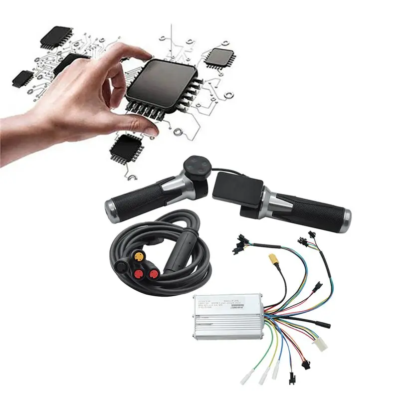 

(X07A) TF-901 ЖК-дисплей с датчиком ускорения + интеллектуальный бесщеточный контроллер DC48V 20A для электросамокатов и электровелосипедов, универсальный