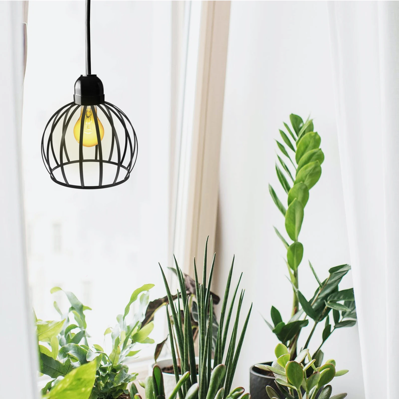 

Ретро железный художественный абажур в стиле бохо, потолочный светильник для спальни, винтажная подвесная рамка