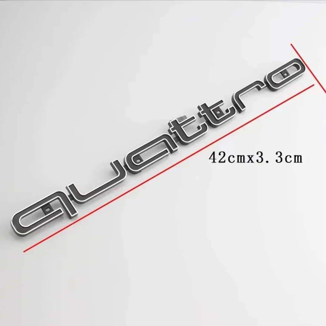 3D ABS Auto Kühlergrill Emblem für Audi Quattro Logo A3 A4 A5 A6 A6L A7 A8 Q3 Q5 Q7 S3 S4 S5 RS3 RS4 RS6 Abzeichen Zubehör